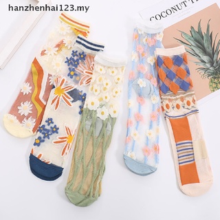 [hanzhenhai123] Calcetines de moda para mujer/nuevos calcetines largos transpirables de primavera/verano [MY]