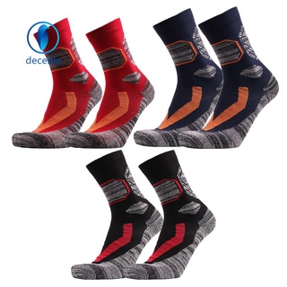 Deceblel Outdoor Sports Socks Nylon Breathable Thickened Thermal Socks for Climbing