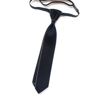 bunny pretied hombres corbata cuello color sólido estrecho elástico corbata fácil de poner (4)