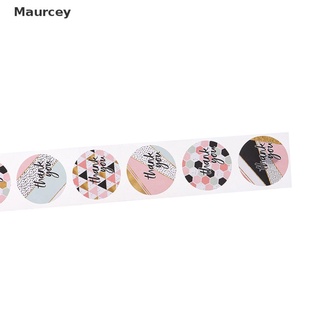 Maurcey 500 unids/rollo de pegatinas a cuadros rosa para sello etiqueta sellado decoración pegatina MY (5)