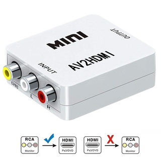 Rca a HDMI 1080p Mini compuesto CVBS AV convertidor De audio y video AV2HDMI Granito (5)