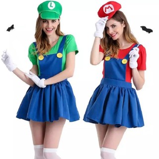 Super Mario Bross Cosplay disfraz de mujeres adultas Halloween