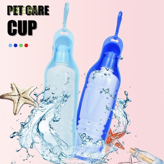 HEEBII Plástico Mascota Botella De Agua Potable Alimentador Perro Plegable Bebedor De Viaje Portátil Al Aire Libre Tazón Gato/Multicolor