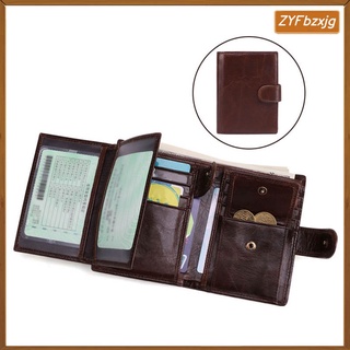 trifold cartera cremallera monedero monedero minimalista vintage bolsa hecha a mano bolsos de negocios tarjeta casual bolsillo genuino cuero de vacuno cartera para hombre (1)