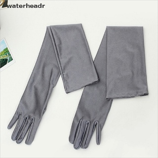 (waterheadr) guantes largos de satén opera boda nupcial fiesta de noche disfraz colorido guantes, en venta (2)
