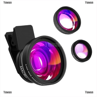 <yuwan> lente 2 en 1 0.45x gran angular+12.5x lente macro profesional hd lente de cámara de teléfono (7)