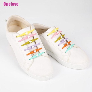 [onelove] accesorios de zapatos de silicona elástica cordones elásticos perezosos sin lazo de goma de encaje (6)