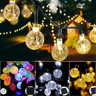 JTCL 20 30 50 LED String Lights Outdoor Solar Garden Wedding Party Festoon Ball Bulbs JTT