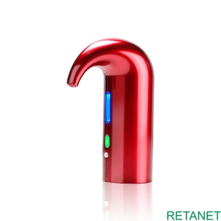 【RETANET】 Wine Pourer 4W Electric Rechargeable Automatic Drink Aerator Dispenser One-Touch Button Control Beverage