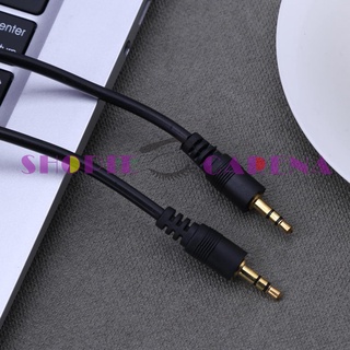 (Shopeecarenas) Cable auxiliar de extensión de Audio estéreo de 3,5 mm macho a macho auxiliar para coche