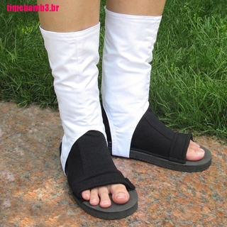 Hlh zapatos blancos para zapatos Cosplay Naruto Akatsuki Ninja Traje Botas (1)