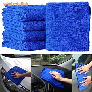 whalesfallhb 5pcs fabuloso gran azul paño de lavado coche auto cuidado de microfibra toallas de limpieza