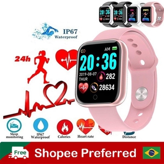 Hot Sports Relógio Inteligente Da Frequência Cardíaca monitor De Fitness Rastreador De pantalla Grande Versão smart Watch App Watch