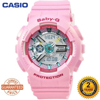 (venta caliente) casio baby-g ba110 rosa niñas reloj de pulsera mujeres relojes deportivos
