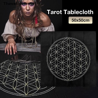 thevatipoemtot Flower Of Life Tarot Card Tablecloth Velvet Divination Altar Astrology Oracle Popular goods