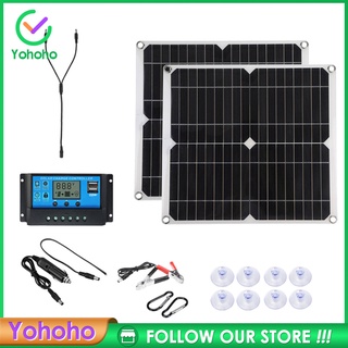 [Yohoho] Kit de Panel Solar de 50 vatios con puerto USB de alta eficiencia