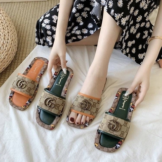 ! ¡Gucci! 2021 verano nueva cómoda tendencia sandalias Flip Flop