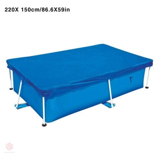 cubierta rectangular resistente a los rayos uv para piscina, impermeable, a prueba de polvo, resistente al polvo (8)