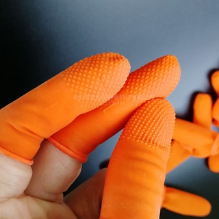100 piezas desechables de látex de goma dedo cunas antiestático dedo protector guantes para accesorios de cocina anti infección nuevo