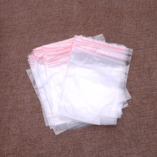 100 pzs bolsas plásticas De cierre De cierre De 8 tamaños transparentes/prensatelas De prensa