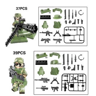 6pcs Askar Soldado Del Ejército Bloque De Construcción Lego Cake Topper (4)