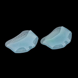 [Vasttrtyu] 1 Pair Bule Forefoot Pads Silicone Foot Cushion Foot Pain Relief Toe Separator .