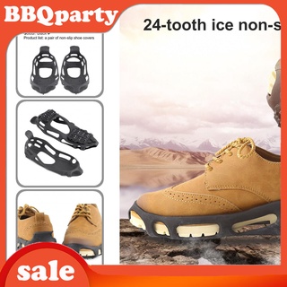 <bbqparty> zapatos negros spikes escalada zapato picos pinzas de hielo cleats crampones fuerte captura capacidad para al aire libre