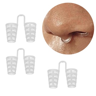 [hst]4 piezas transparentes antironquidos/dispositivo de ronquidos apnea nariz clip para dejar de roncar