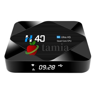 TAMIA 2.4/5GHz WiFi Android 10 TV Box 4GB 64GB reproductor multimedia Smart Set Top Box