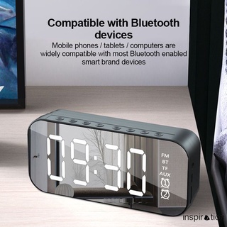 bocina bluetooth/reloj de subwoofer/espejo/reloj para celular