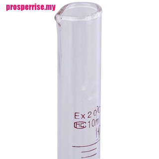{P&P} 2 cilindros de medición de vidrio de 5 ml/10 ml, cilindros graduados de laboratorio (8)