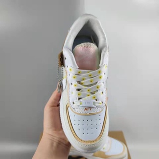 Nike1 Air Force 1 Macaron Daisy zapatillas de deporte para mujer con flores Kasut (5)