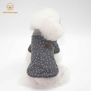 Productos de invierno para mascotas ropa de perro mascotas abrigos de algodón suave cachorros ropa de perro