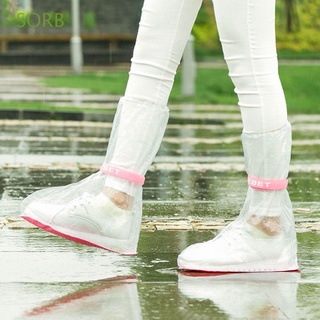 sorb botas de agua unisex espesar zapatos de lluvia botas de lluvia cubiertas de zapatos impermeables días lluviosos herramientas reutilizables antideslizantes lluvia galoshes/multicolor