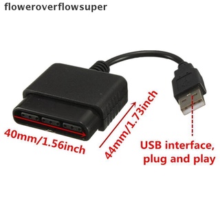 fofs usb controlador adaptador convertidor cable cable para playstation ps2 a ps3 pc caliente