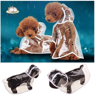 turnward moda mascotas productos impermeable traje de lluvia perro impermeable portátil perrito sudaderas transparente gato al aire libre cachorro perro chaqueta