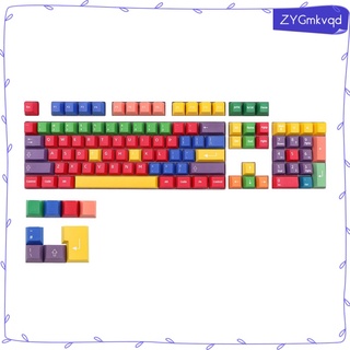 112 Keys Plastic Rainbow Keycaps Switches for Cherry MX 61 64 Keys Gaming