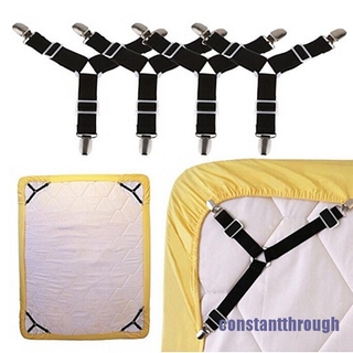 2pcstriangle soporte de liguero cama colchón sábana correas clips pinzas sujetadores