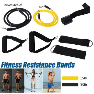 lea juego de 8 bandas de resistencia (2 bandas de ejercicios apilables (10 lb, 30 lb) con correa de tobillo y entrenamiento de resistencia