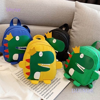 mochila escolar para niños con estampado dinosaurio