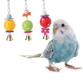 Creativo Swing Stand mascota loro juguete huevos de pascua campana bola de aves juguetes de entrenamiento