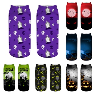 Bgk calcetines deportivos casuales 3d con estampado De calabaza Para halloween/negocios