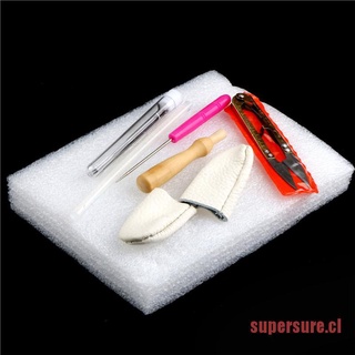 SUPERRE 1 Set Needle Felting Starter Kit Wool Felt Tools Mat/Needles/Scissors Craft