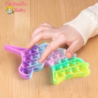 Fbaby_silicone Push Bubble Horse arco iris Color sensorial juguetes autismo alivio del estrés (6)