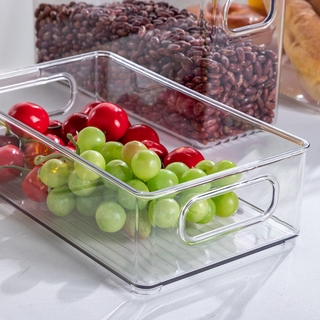 Cocina Refrigerador Tipo Cajón Fresco Mantenimiento Organizador Cubos/De Plástico Transparente Caja De Almacenamiento De Alimentos/Contenedor Multiusos (2)
