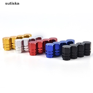 sutiska - tapas de válvula de aluminio con perno (4 unidades)