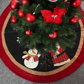 120 cm árbol de navidad falda alfombra Santa Claus muñeco de nieve alfombra cubierta feliz árbol de navidad decoración Base para año nuevo fiesta accesorios presentes
