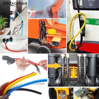 *dddxcebua* 1m 10mm/14mm Colorful Spiral Wire Organizer Wrap Tube Flame retardant Cable Sleeve hot sell