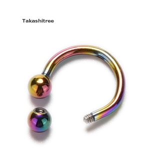 Takashitree/ 1 pieza falso anillo de nariz labio oreja nariz Clip en falso Piercing nariz labio aro pendientes de productos populares