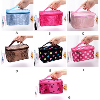ideive cuero bolsa de maquillaje impermeable de las mujeres organizador de cosméticos bolsa de belleza portátil de la moda de viaje toiletry squar bolsa de lavado (2)